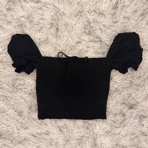 Wilfred ‘Smocked’ Blouse - Black